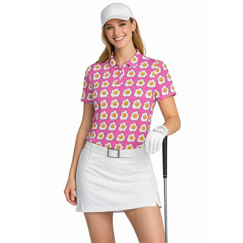 Breakfast Ball Fried Egg Polo Shirt