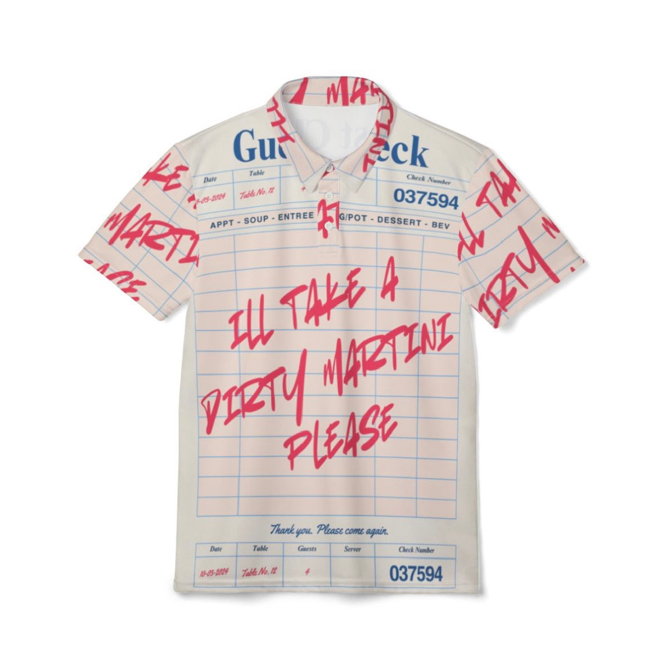 Dirty Martini Please Golf Polo
