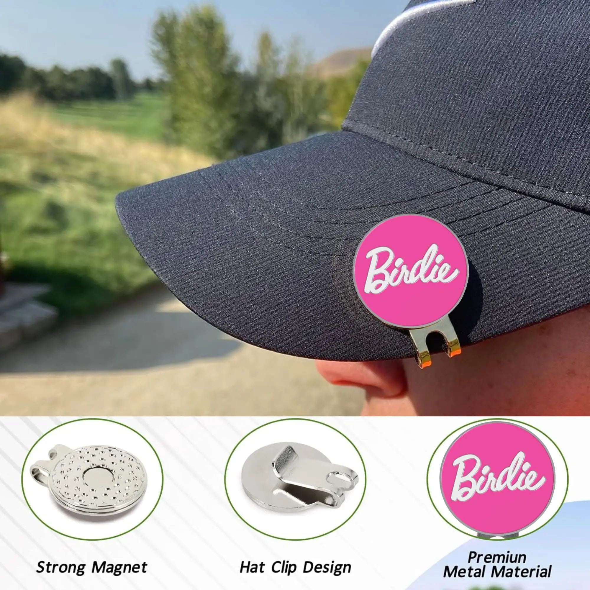 Barbie Inspired “Birdie” Golf Ball Marker