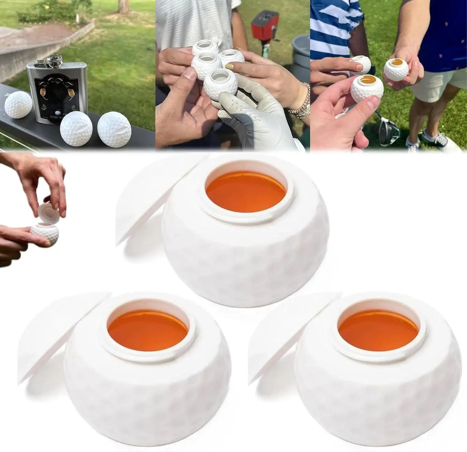 Golf Ball Shaped Shot Glass